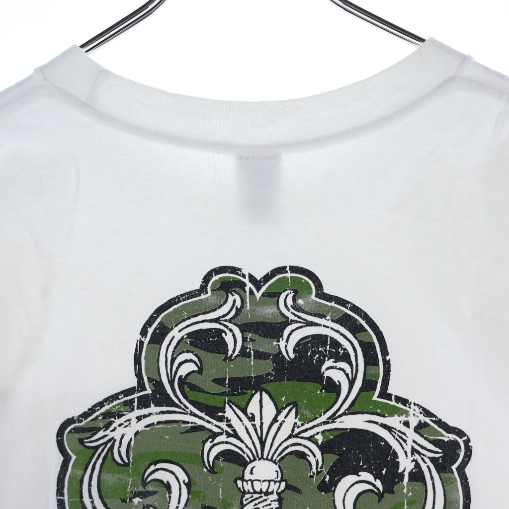 CHROME HEARTS(クロムハーツ) OLD S/S オールド バックヴァインダガー プリント 半袖 カットソー Tシャツ ホワイト ‐