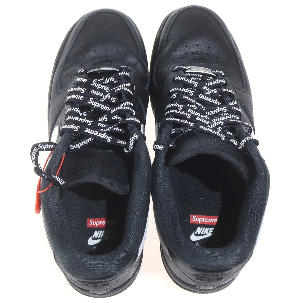 NIKE(ナイキ) ×SUPREME AIR FORCE 1 LOW CU9225-002 エアフォース1 ローカットスニーカー US8.5/26.5cm ブラック