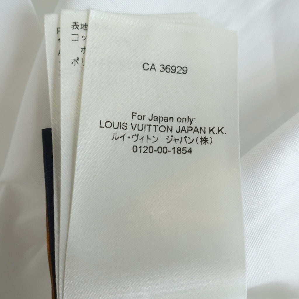 LOUIS VUITTON(ルイヴィトン) LVロゴ刺繍 ボタンアップ 長袖シャツ ホワイト RM242MM JXU HRS34W