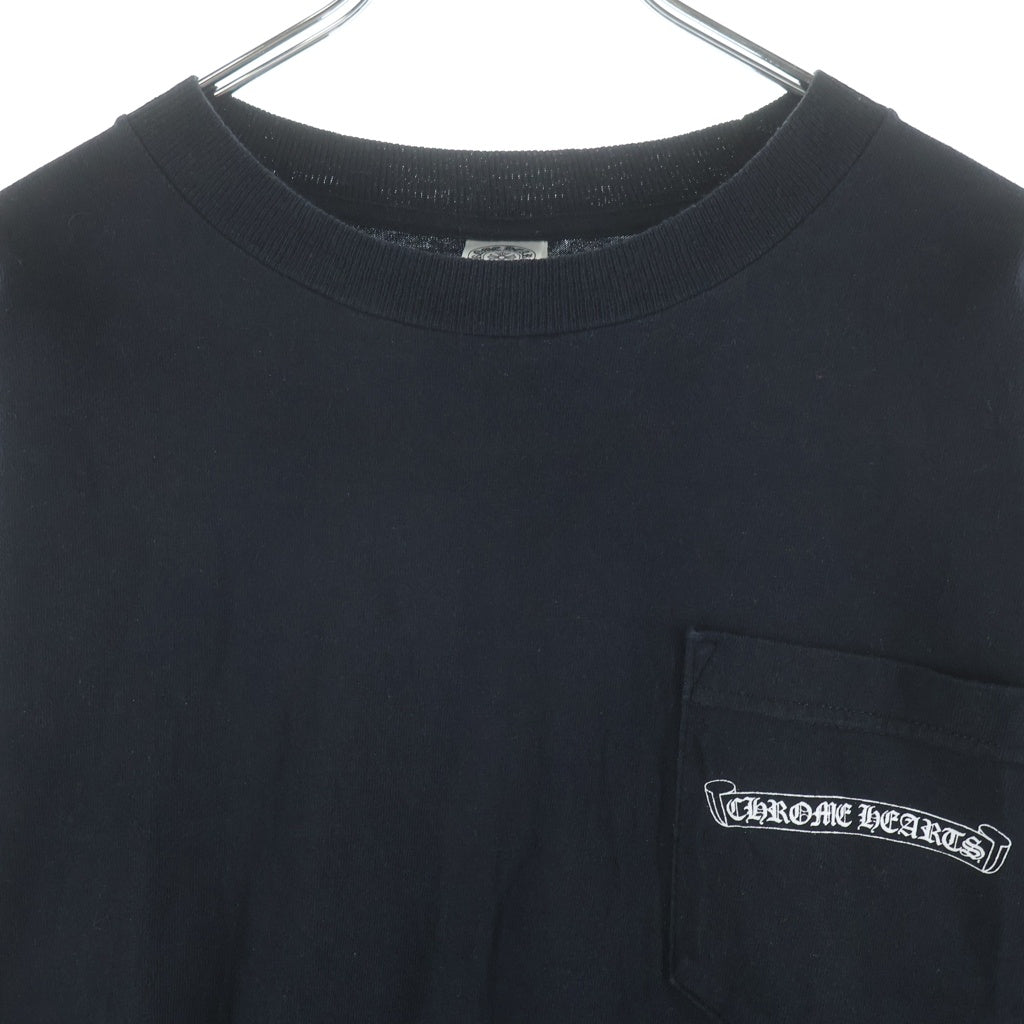 CHROME HEARTS(クロムハーツ) ARCH LOGO USA バックアーチロゴ プリントロングスリーブTシャツ 長袖カットソー ブラック