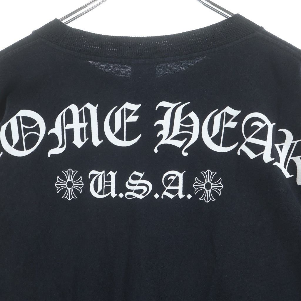 CHROME HEARTS(クロムハーツ) ARCH LOGO USA バックアーチロゴ プリントロングスリーブTシャツ 長袖カットソー ブラック