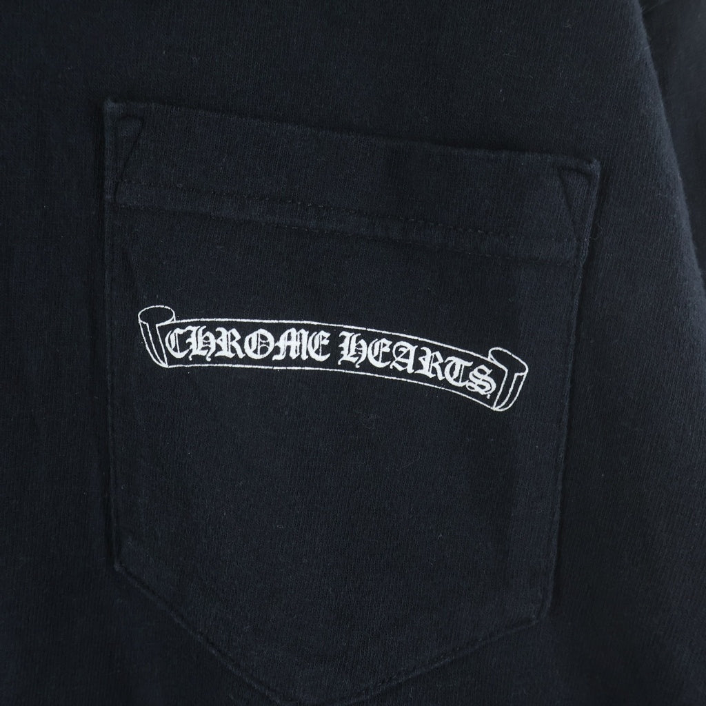 CHROME HEARTS(クロムハーツ) ARCH LOGO USA バックアーチロゴ プリントロングスリーブTシャツ 長袖カットソー ブラック