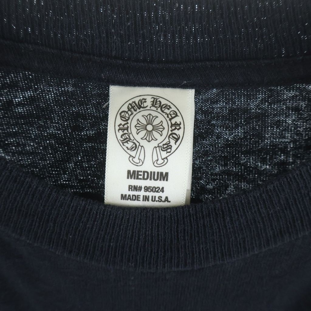 CHROME HEARTS(クロムハーツ) ARCH LOGO USA バックアーチロゴ プリントロングスリーブTシャツ 長袖カットソー ブラック