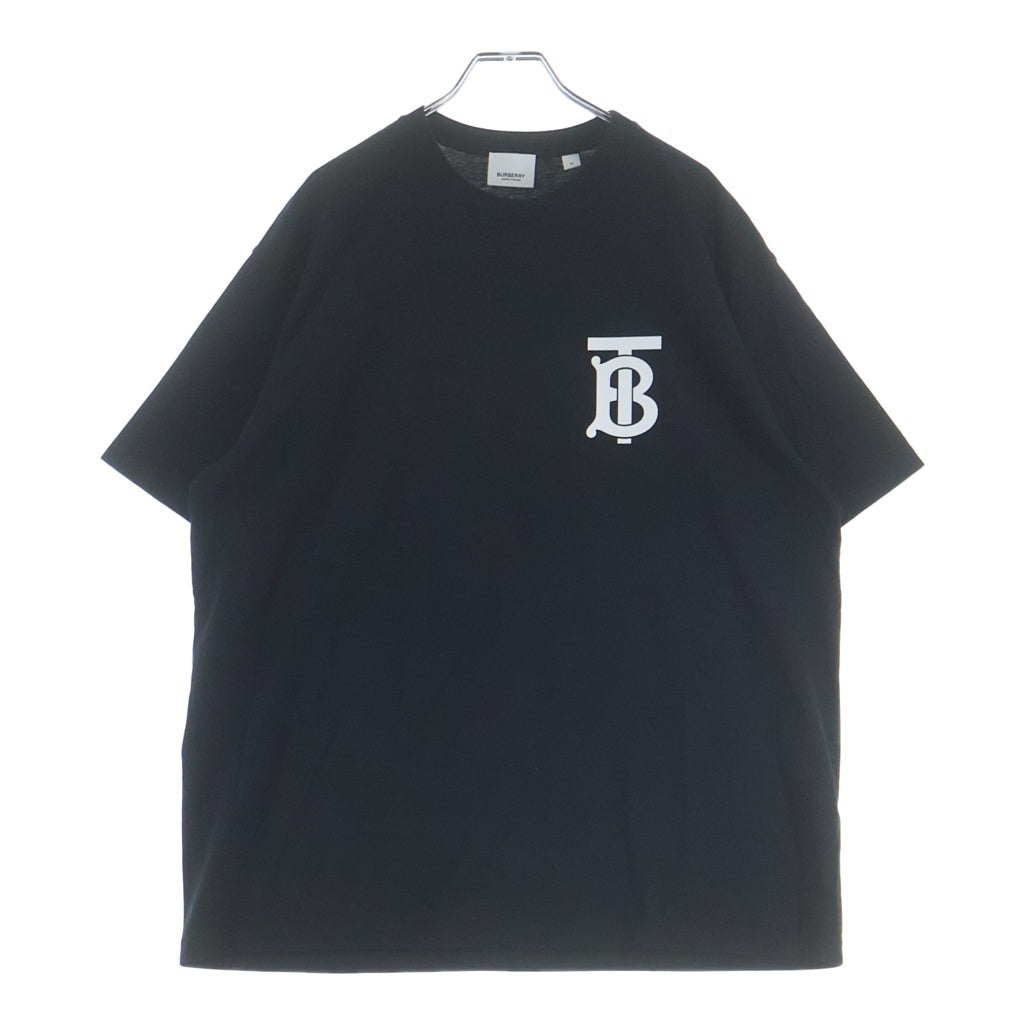 BURBERRY(バーバリー) EMERSON TBロゴ モノグラムコットン半袖Tシャツ カットソー ブラック 8017484