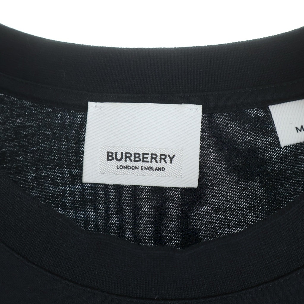 BURBERRY(バーバリー) EMERSON TBロゴ モノグラムコットン半袖Tシャツ カットソー ブラック 8017484