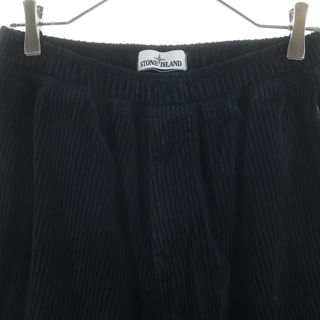 STONE ISLAND(ストーンアイランド) Corduroy Big Pocket Trainer Pants コーデュロイ ビッグポケット トレーナー パンツ ブラック 751530811