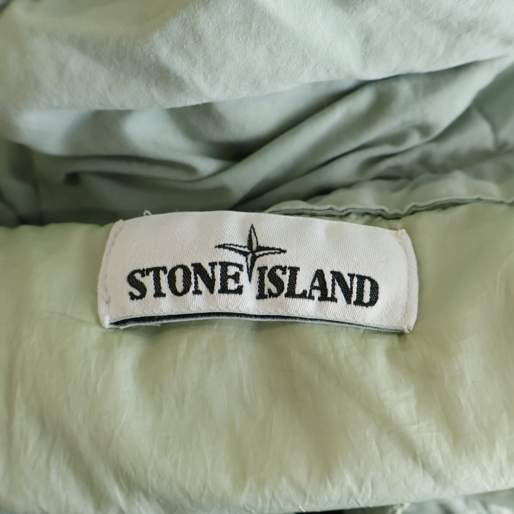 STONE ISLAND(ストーンアイランド) Garment-Dyed Nylon Hooded Down Jacket ガーメントダイナイロンフーデッドダウンジャケット グリーン 711540223