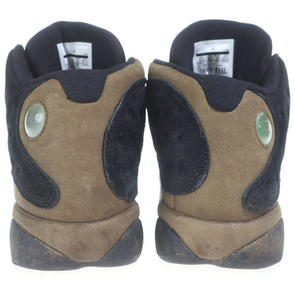 NIKE(ナイキ) AIR JORDAN13 RETRO OLIVE エアジョーダン13 レトロ オリーブ ハイカットスニーカー ブラック US9.5/27.5cm 414571-006