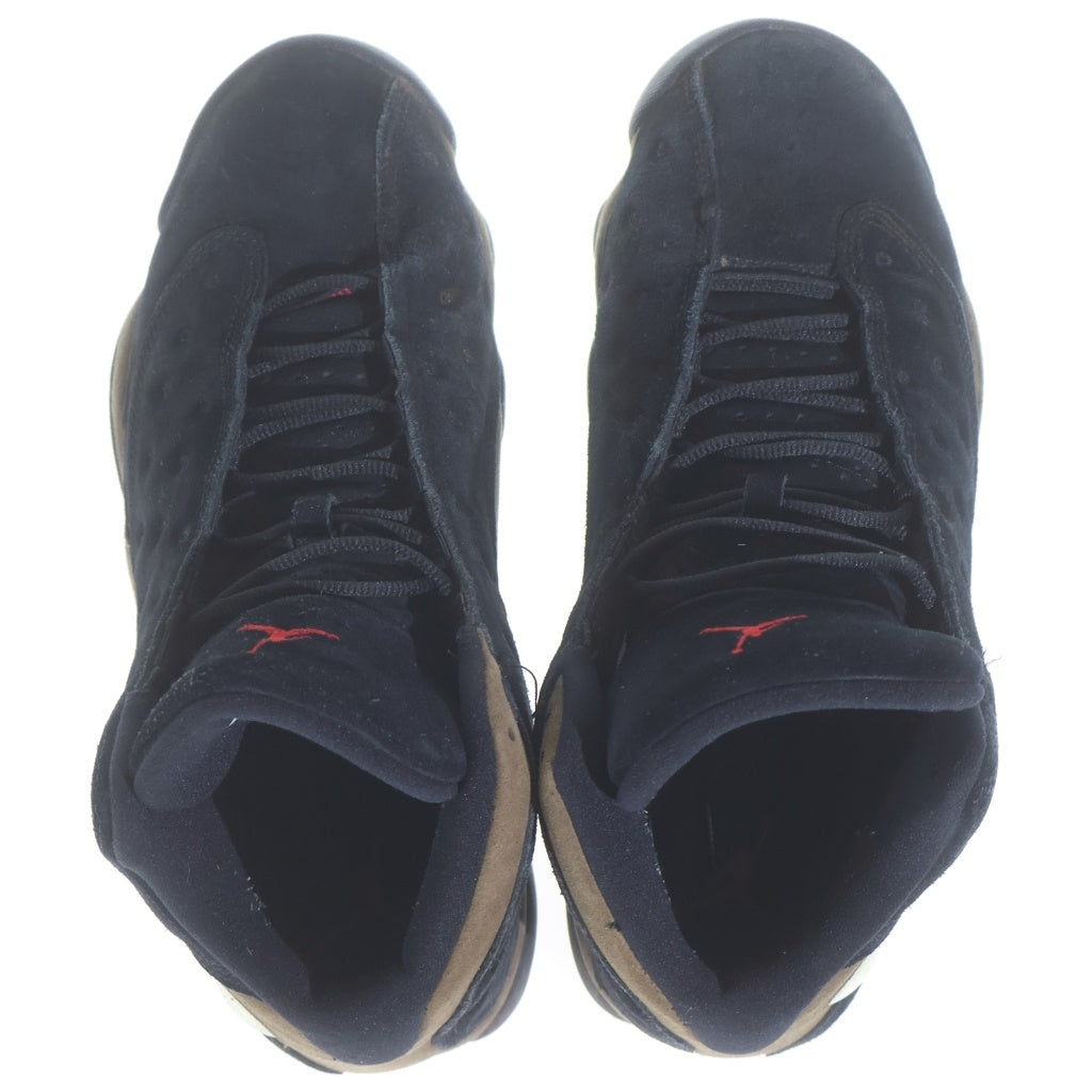 NIKE(ナイキ) AIR JORDAN13 RETRO OLIVE エアジョーダン13 レトロ オリーブ ハイカットスニーカー ブラック US9.5/27.5cm 414571-006