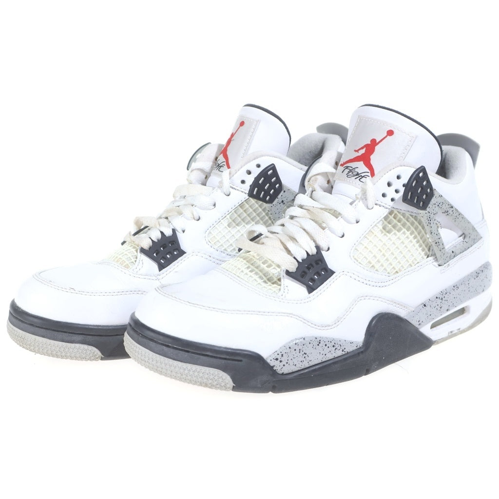 NIKE(ナイキ) 【観賞用 2015年製】 AIR JORDAN 4 RETRO OG WHITE CEMENT 840606-192 エアジョーダン レトロ ホワイトセメント ハイカットスニーカー ホワイト US9.5/27.5cm