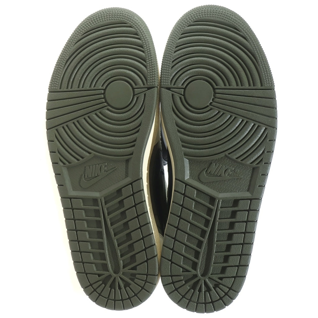 NIKE(ナイキ) ×TRAVIS SCOTT AIR JORDAN 1 LOW OG SP REVERSE OLIVE トラヴィススコット エアジョーダン1 リバース オリーブ ローカットスニーカー カーキ US9/27.0cm DM7866-200