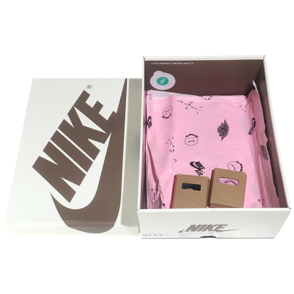 NIKE(ナイキ) ×TRAVIS SCOTT AIR JORDAN 1 LOW OG SP REVERSE OLIVE トラヴィススコット エアジョーダン1 リバース オリーブ ローカットスニーカー カーキ US9/27.0cm DM7866-200