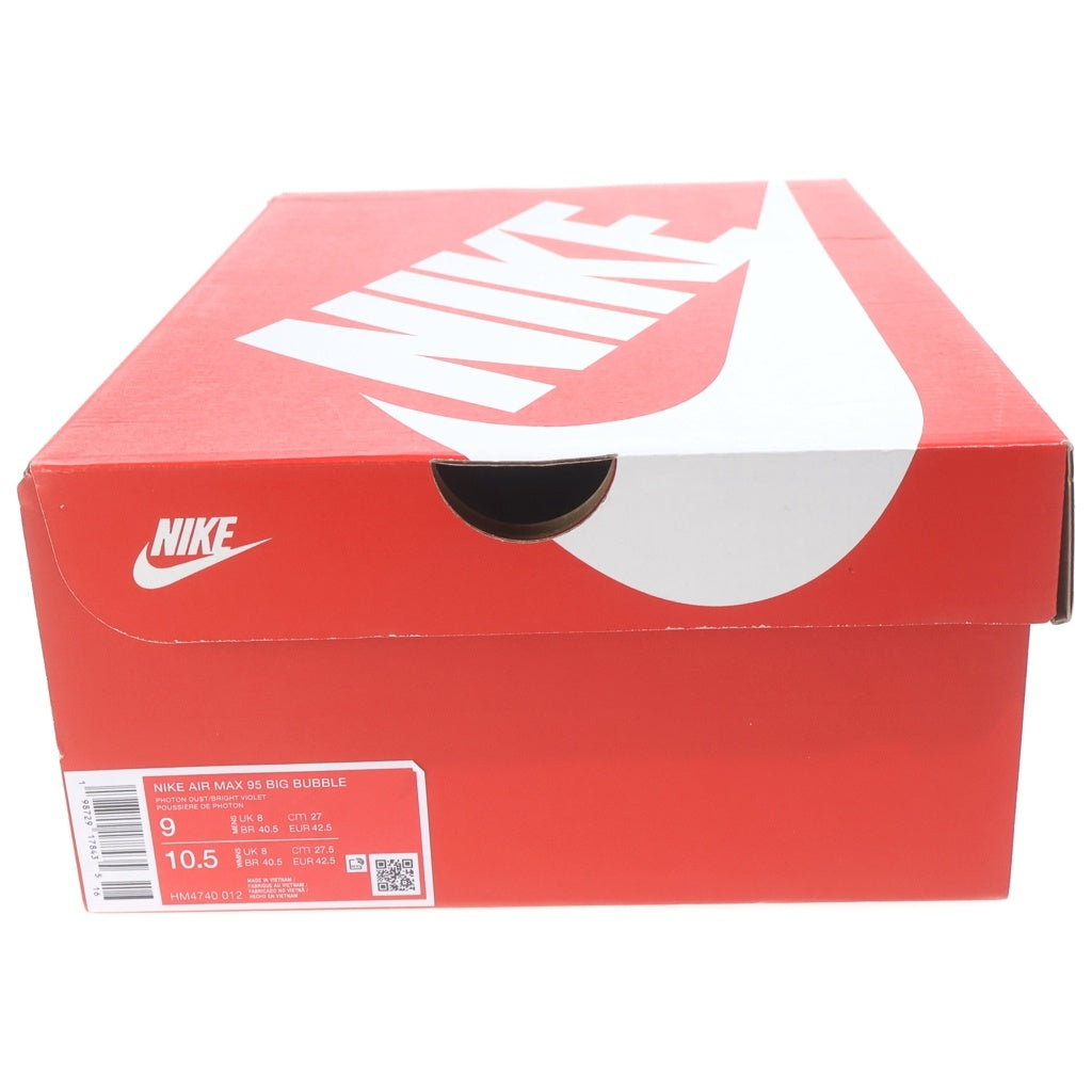 NIKE(ナイキ) AIR MAX 95 BIG BUBBLE エアマックス ビッグバブル ローカットスニーカー グレー/パープル US9/27cm HM4740-012