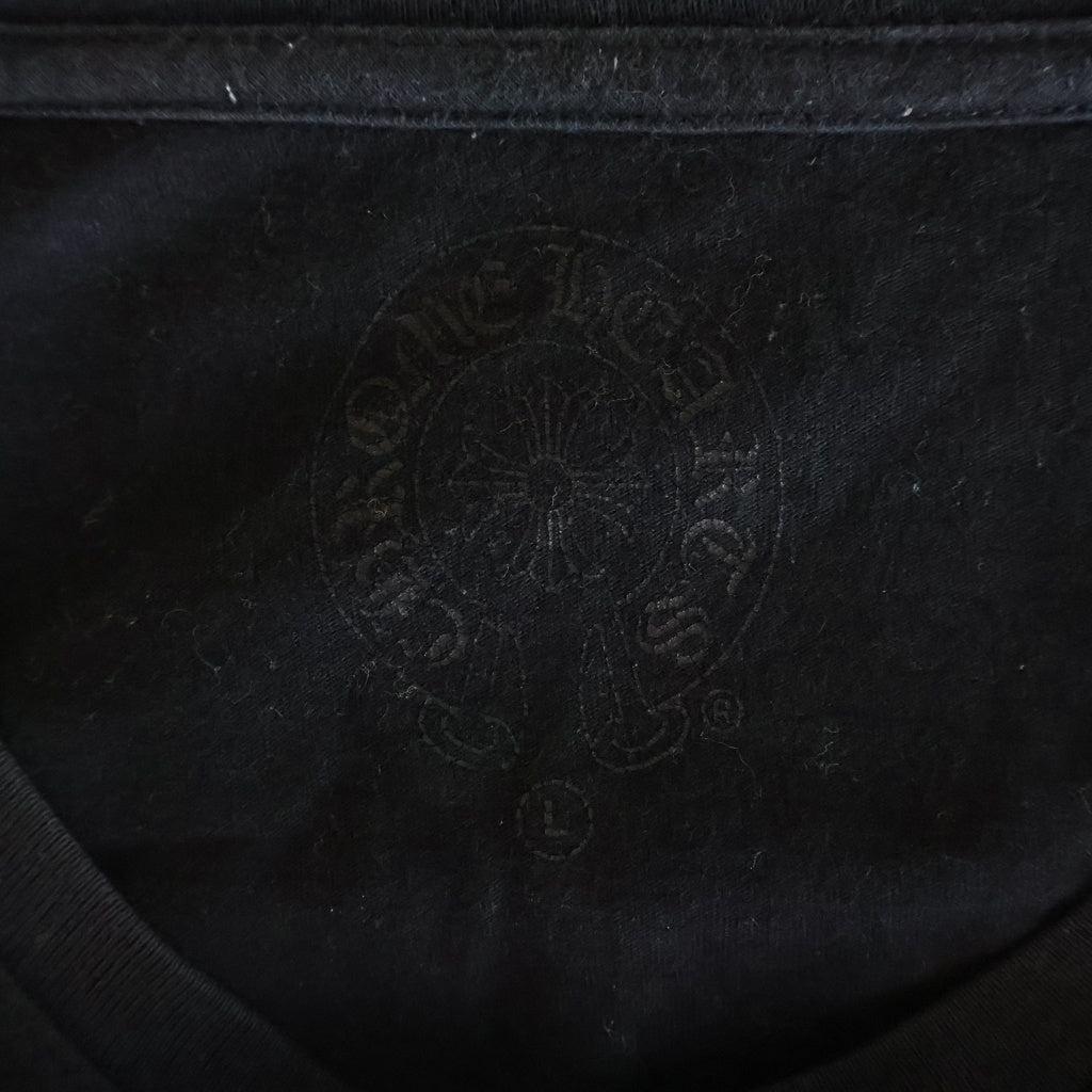 CHROME HEARTS(クロムハーツ) Made in Hollywood Multi Logo L/S Tee CHクロス プリント ロングスリーブ 長袖Tシャツ ブラック ‐