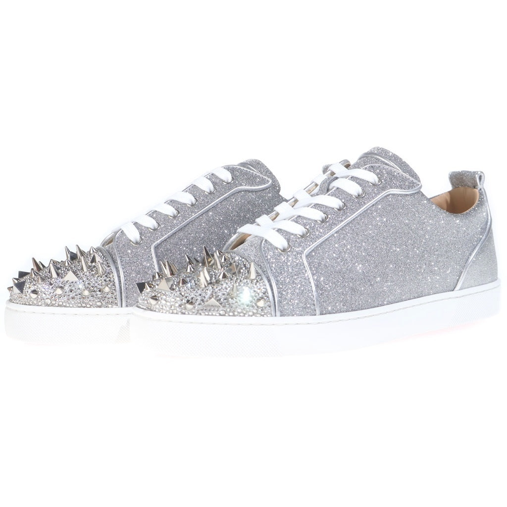 CHRISTIAN LOUBOUTIN(クリスチャンルブタン) LOUIS JUNIOR P PIK STRASS ルイス ジュニア ピック ストラス ローカットスニーカー シルバー 3221243