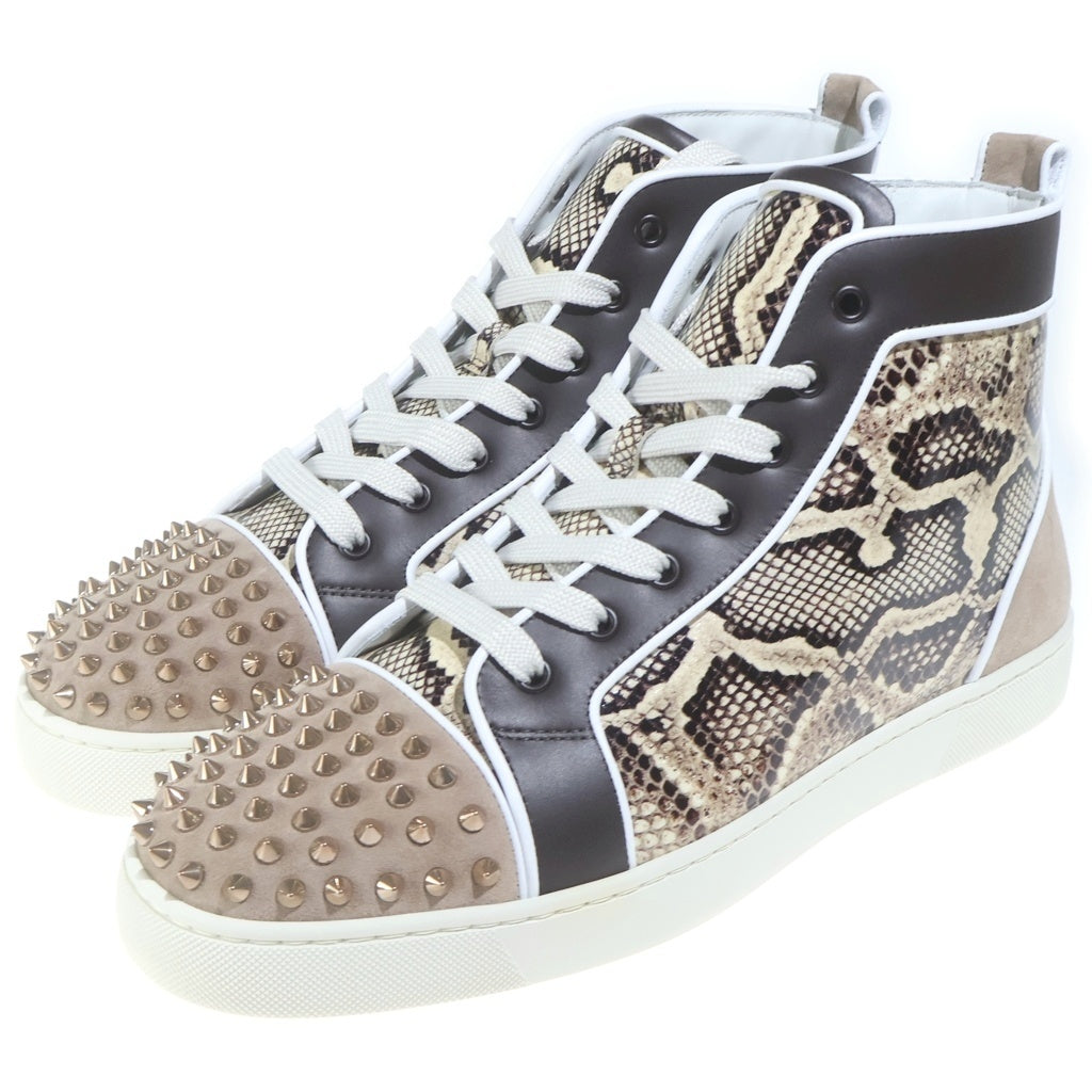 CHRISTIAN LOUBOUTIN(クリスチャンルブタン) LOU SPIKES ORLATO FLAT ルースパイクス オルラート フラット ハイカットスニーカー マルチ 3240096