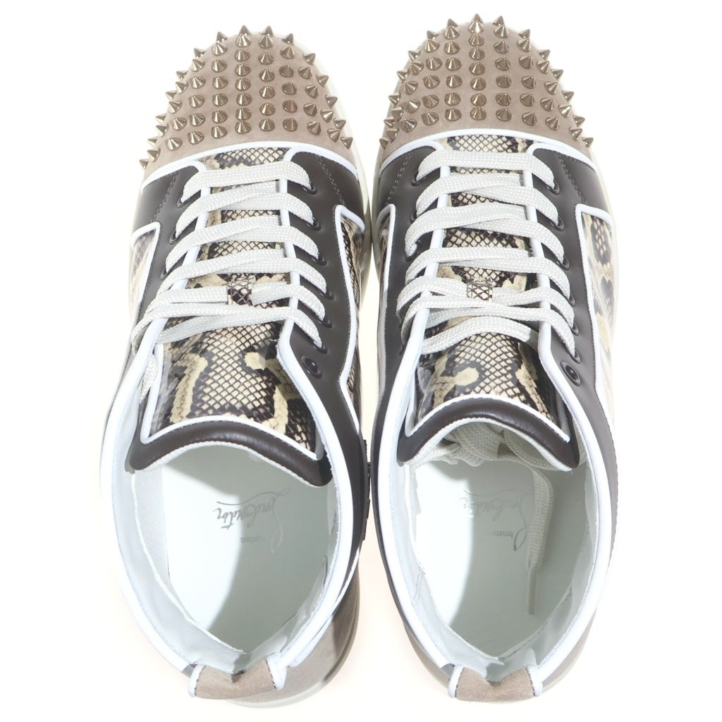 CHRISTIAN LOUBOUTIN(クリスチャンルブタン) LOU SPIKES ORLATO FLAT ルースパイクス オルラート フラット ハイカットスニーカー マルチ 3240096