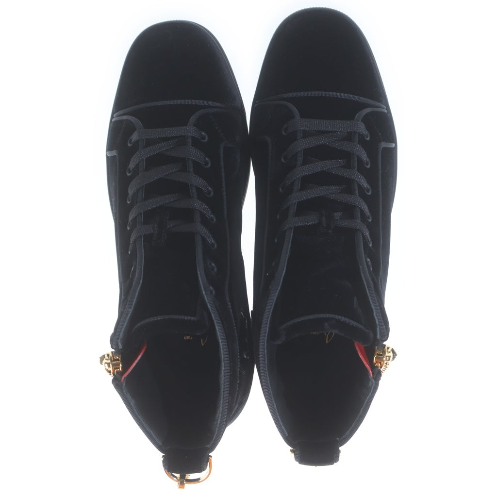 CHRISTIAN LOUBOUTIN(クリスチャンルブタン) LOUIS THE LIPS FLAT ルイ ザ リップス フラット ハイカットスニーカー ブラック 3221239