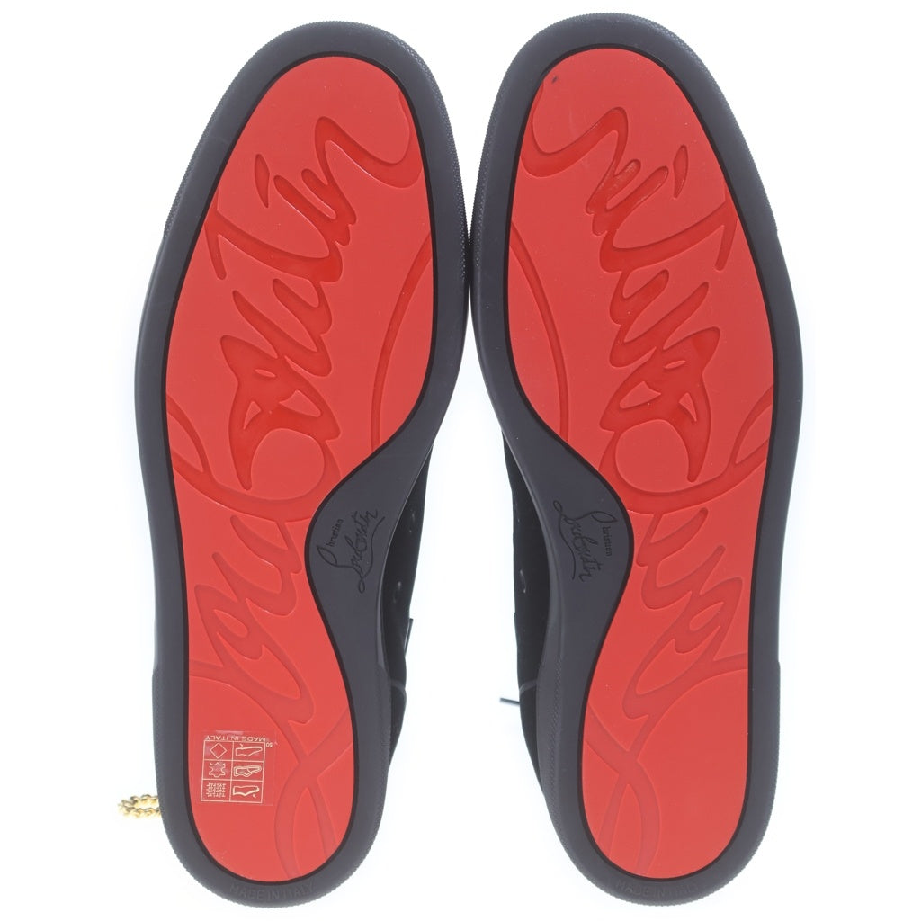CHRISTIAN LOUBOUTIN(クリスチャンルブタン) LOUIS THE LIPS FLAT ルイ ザ リップス フラット ハイカットスニーカー ブラック 3221239