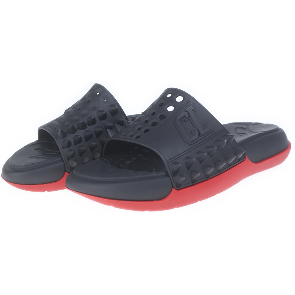 CHRISTIAN LOUBOUTIN(クリスチャンルブタン) TAKE IT EASY FLAT テイク イット イージー フラット サンダル ブラック 1240945