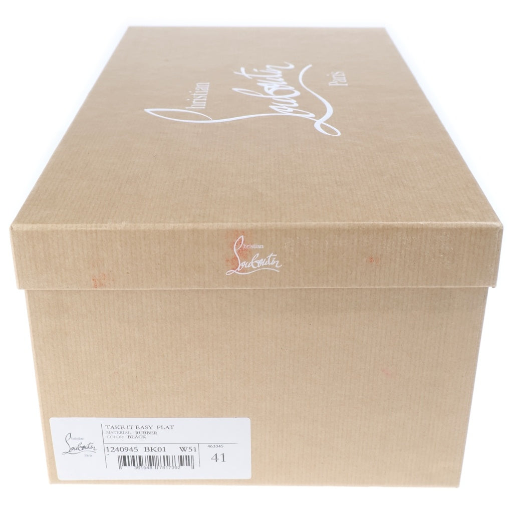 CHRISTIAN LOUBOUTIN(クリスチャンルブタン) TAKE IT EASY FLAT テイク イット イージー フラット サンダル ブラック 1240945