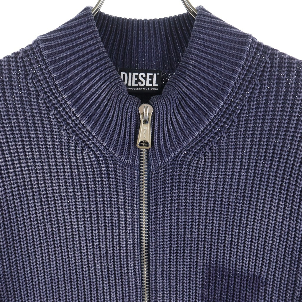 DIESEL(ディーゼル) K-KENTUCKY ZIP ドライバーズニット カーディガン コットン A02851