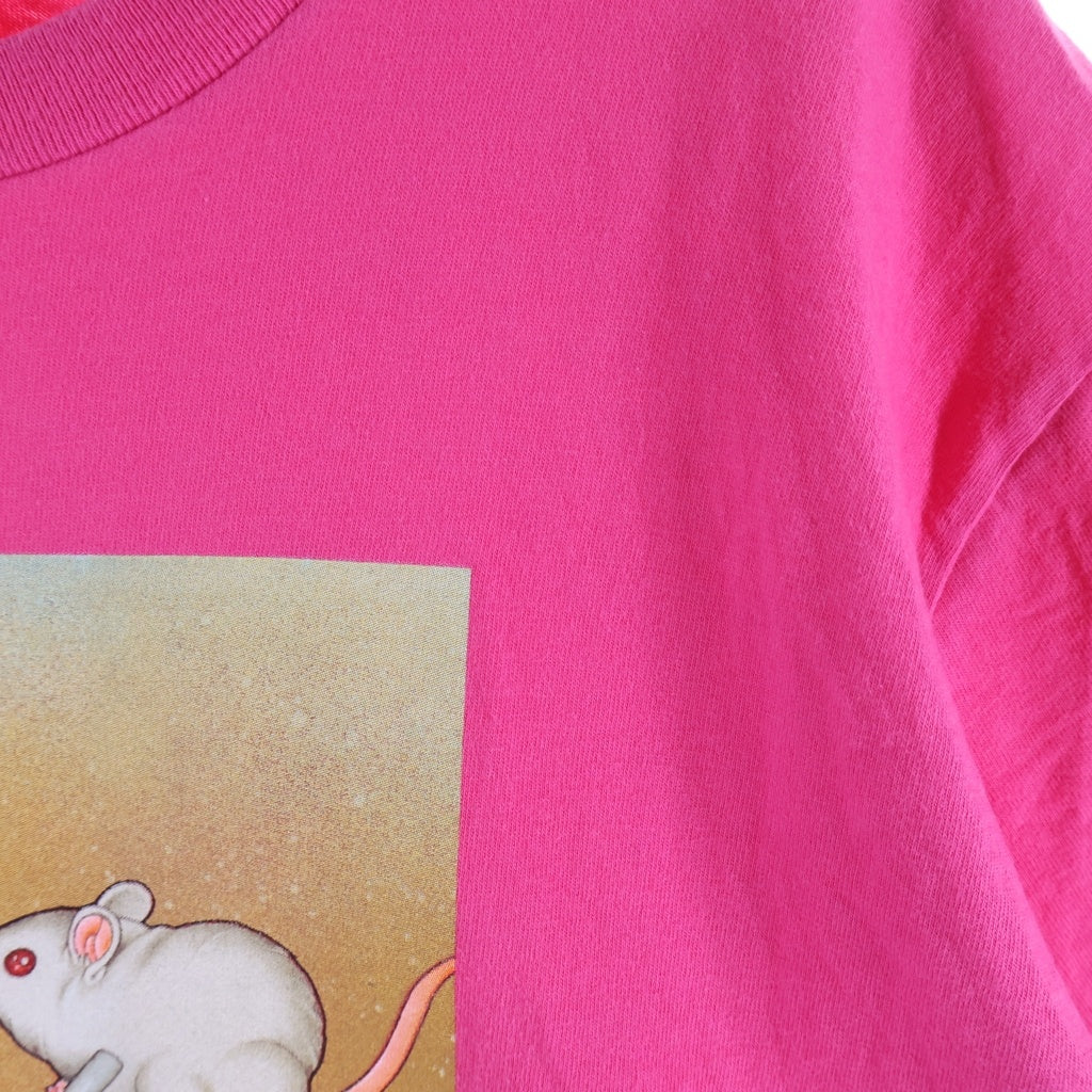 SUPREME(シュプリーム) 25SS Mouse Tee マウスグラフィックプリンテッド 半袖Tシャツ カットソー ピンク