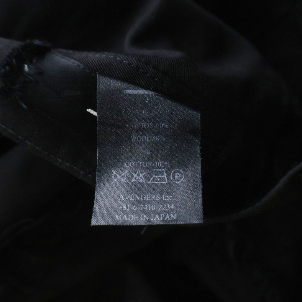 MINUS(マイナス) Slash Seam HBT Cargo pants スラッシュシーム カーゴパンツ ブラック