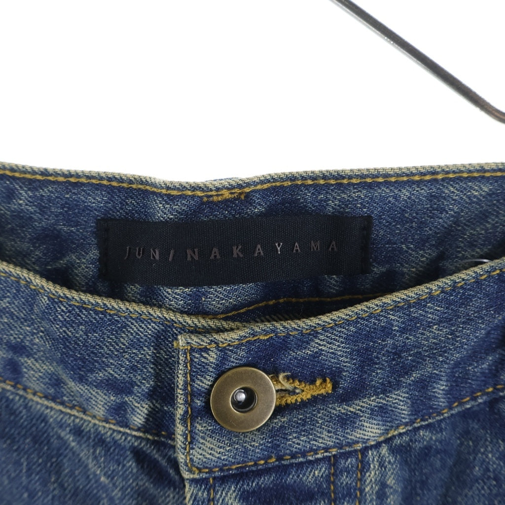 JUN / NAKAYAMA(ジュンナカヤマ) CRASH DENIM PANTS クラッシュデニムパンツ インディゴ JN-SS24-018