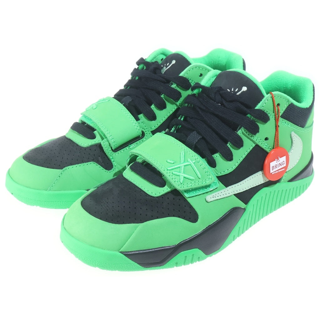 NIKE(ナイキ) ×TRAVIS SCOTT JUMPMAN JACK T-REXX トラビススコット ジャンプマン ジャック トレーナー ローカットスニーカー ブラック/グリーン US7/25cm IM9113-300