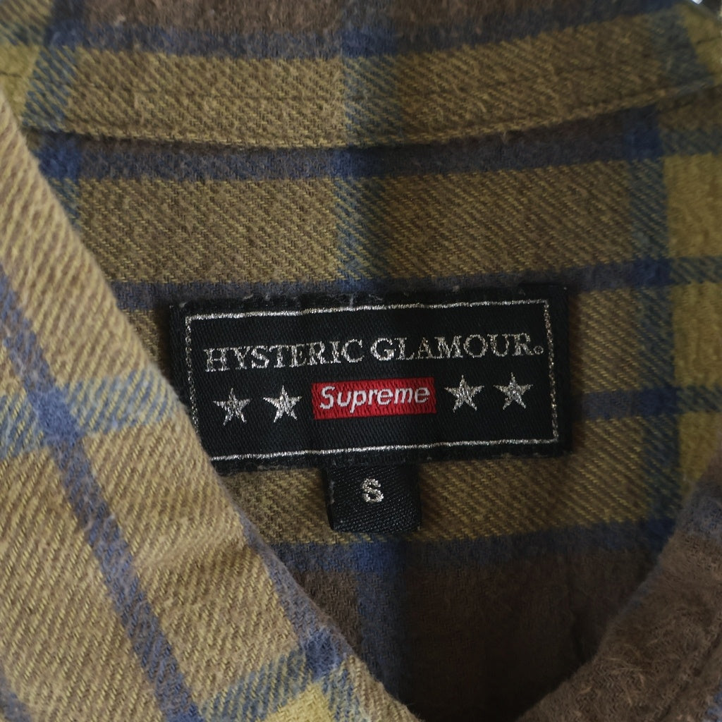 SUPREME(シュプリーム) 21SS ×HYSTERIC GLAMOUR Plaid Flannel Shirt ×ヒステリックグラマー プレイド フランネル シャツ ブラウン