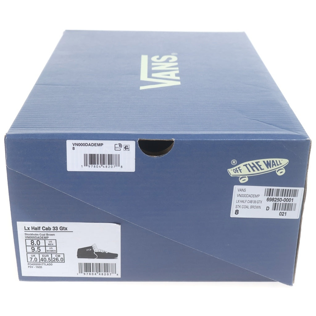 VANS(ヴァンズ) PREMIUM HALF CAB 33 GORE-TEX ハーフキャブ ミドルカットスニーカー ブラウン/ホワイト VN000DADEMP