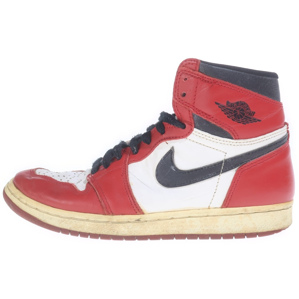 NIKE(ナイキ) 【観賞用1994年製】AIR JORDAN 1 RETRO HIGH CHICAGO エアジョーダン レトロ シカゴ ハイカットスニーカー ホワイト/レッド US8/26cm 130207-101