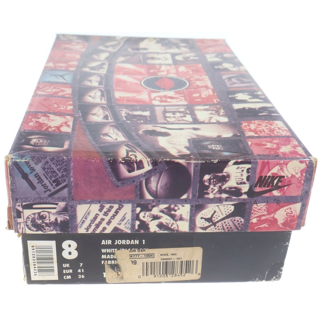 NIKE(ナイキ) 【観賞用1994年製】AIR JORDAN 1 RETRO HIGH CHICAGO エアジョーダン レトロ シカゴ ハイカットスニーカー ホワイト/レッド US8/26cm 130207-101