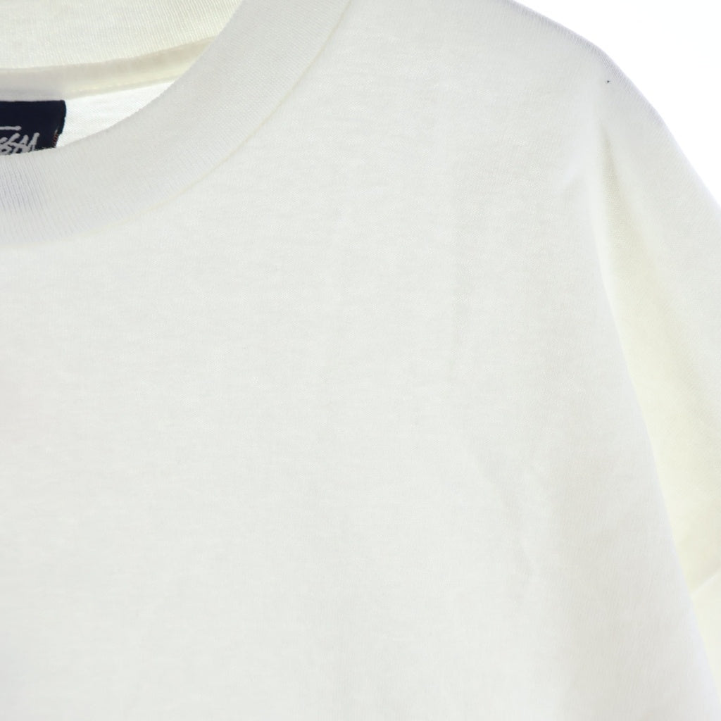 STUSSY(ステューシー) 90S ×WTAPS DRIP TECHNIQE ロゴ プリント 半袖 Tシャツ カットソー ホワイト