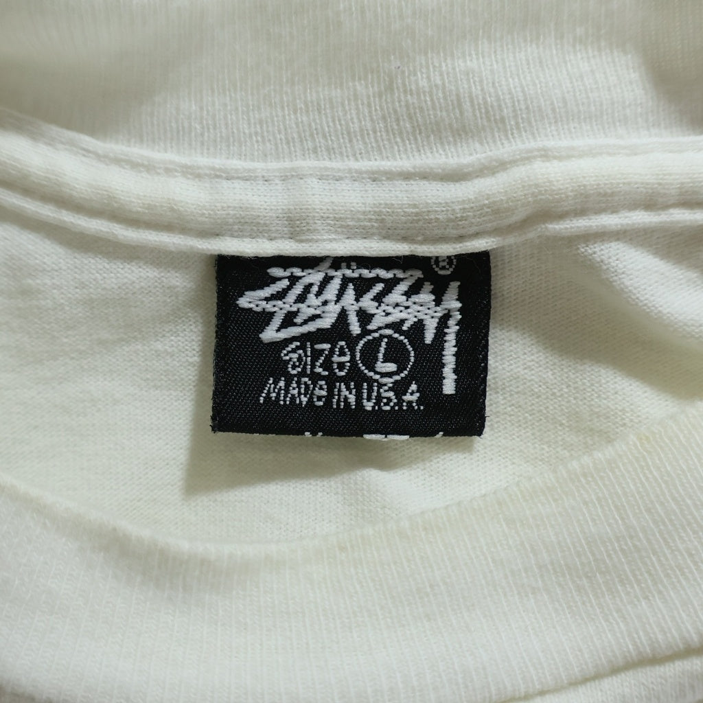 STUSSY(ステューシー) 90S OLD スター ロゴ プリント 半袖 Tシャツ カットソー ホワイト