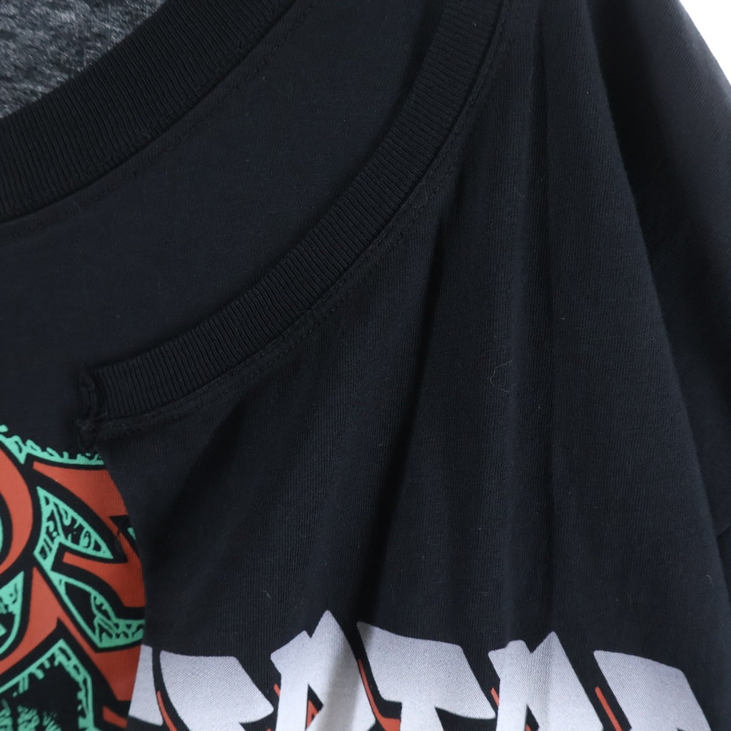 RAF SIMONS(ラフシモンズ) 22SS Small fit doubled T-shirt 再構築 レイヤード 半袖Tシャツ カットソー ブラック 221-141A