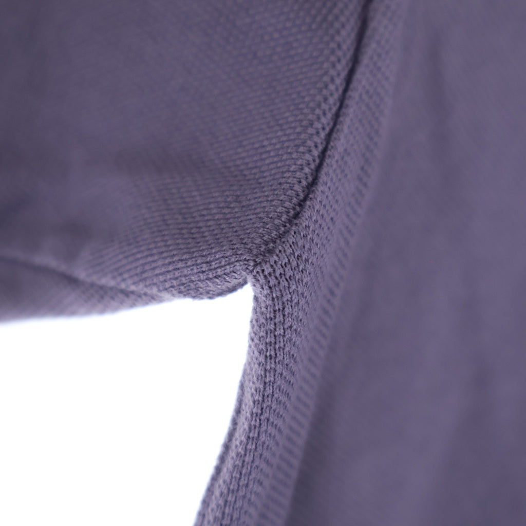 AURALEE(オーラリー) 23SS SUPER FINE COTTON SALT SHRINK PIQUE BIG POLO 半袖 ポロシャツ パープル A22SP01EK