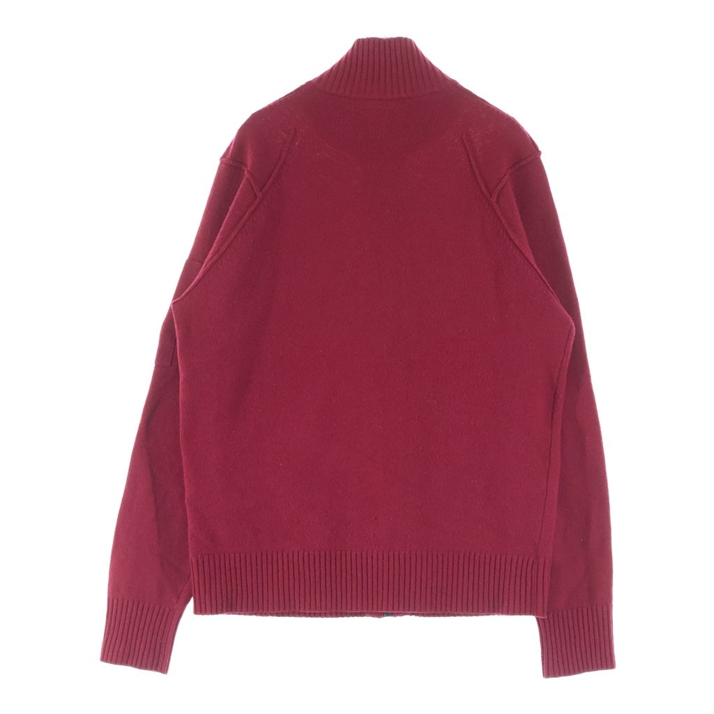 C.P. Company(シーピーカンパニー) ゴーグル ジップアップ ニット カーディガン レッド 07CMKN066A 005504A