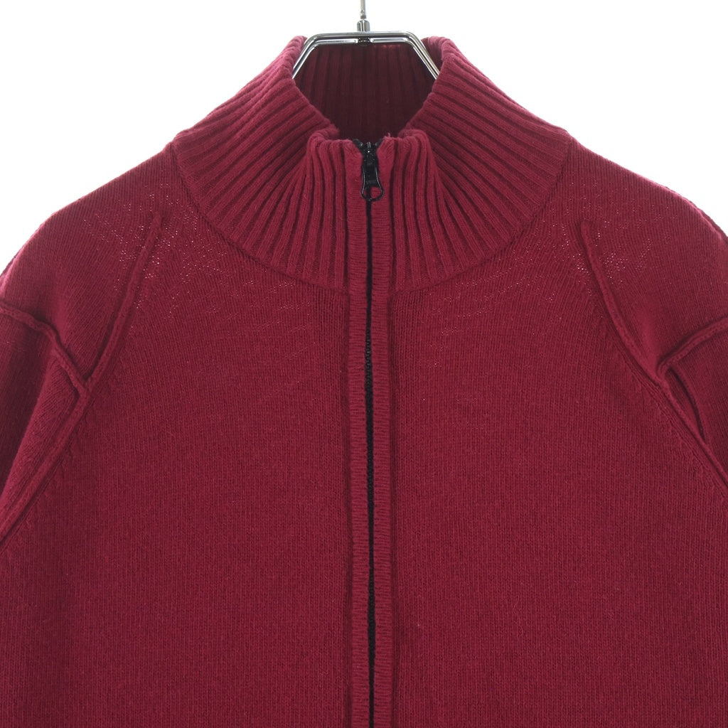 C.P. Company(シーピーカンパニー) ゴーグル ジップアップ ニット カーディガン レッド 07CMKN066A 005504A