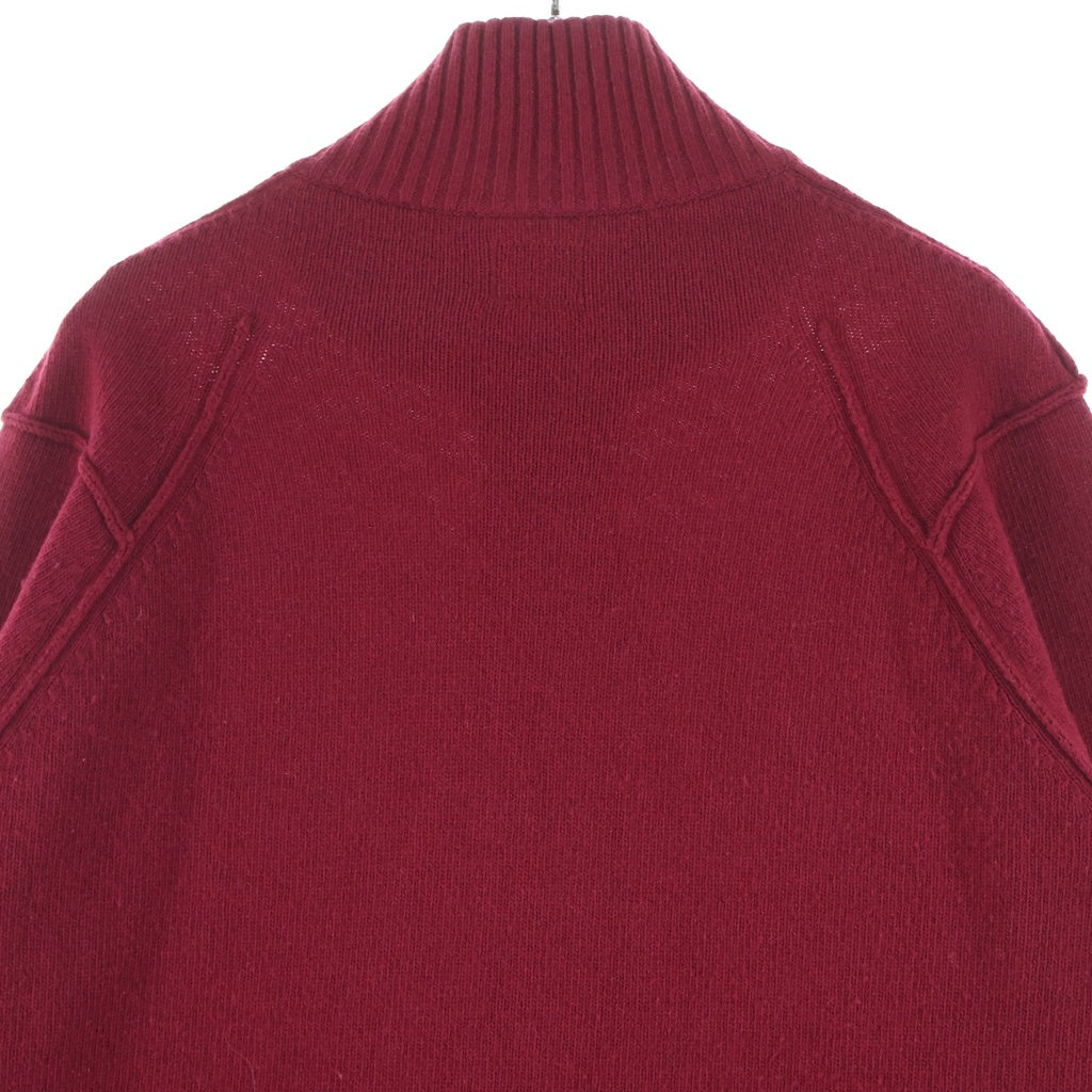 C.P. Company(シーピーカンパニー) ゴーグル ジップアップ ニット カーディガン レッド 07CMKN066A 005504A
