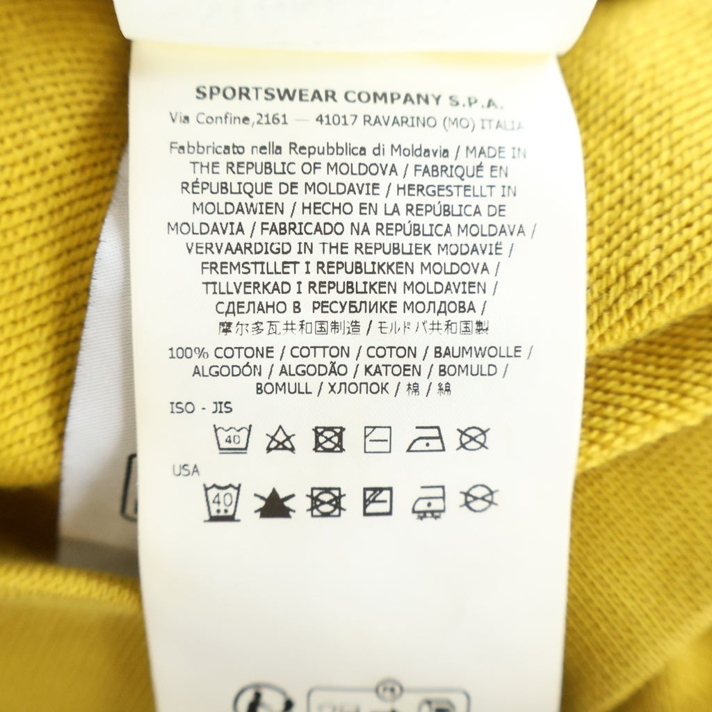 STONE ISLAND(ストーンアイランド) BRUSHED COTTON FLEECE ロゴパッチ コットン クルーネックトレーナー スウェットシャツ イエロー 811563051