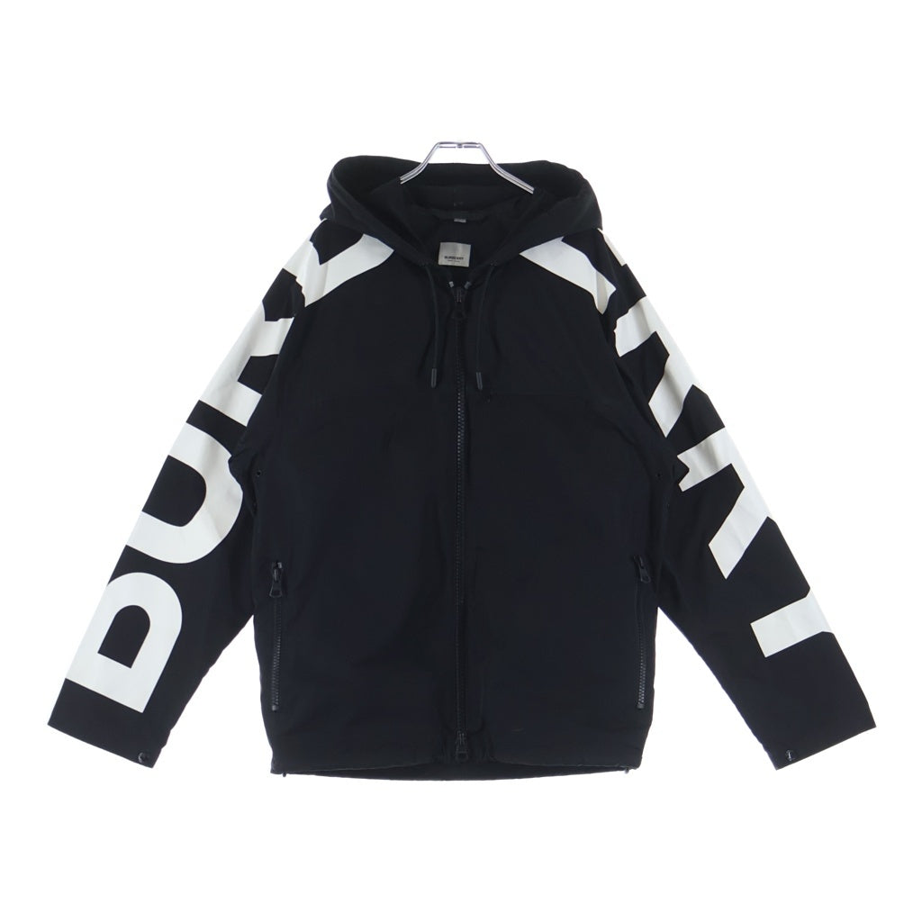 BURBERRY(バーバリー) Side Logo Print Zip-Up Jacket サイドロゴプリント ジップアップジャケット ブラック 8029833