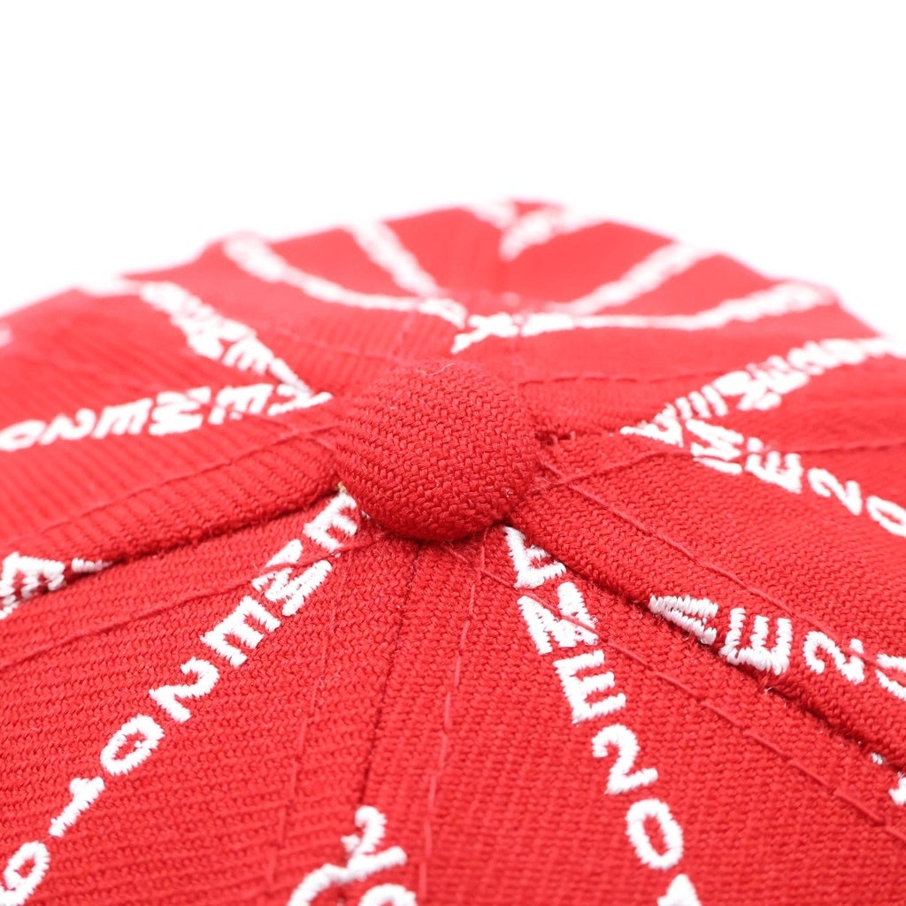 SUPREME(シュプリーム) 19SS × New Era Text Stripe Box Logo Cap ベースボール キャップ レッド