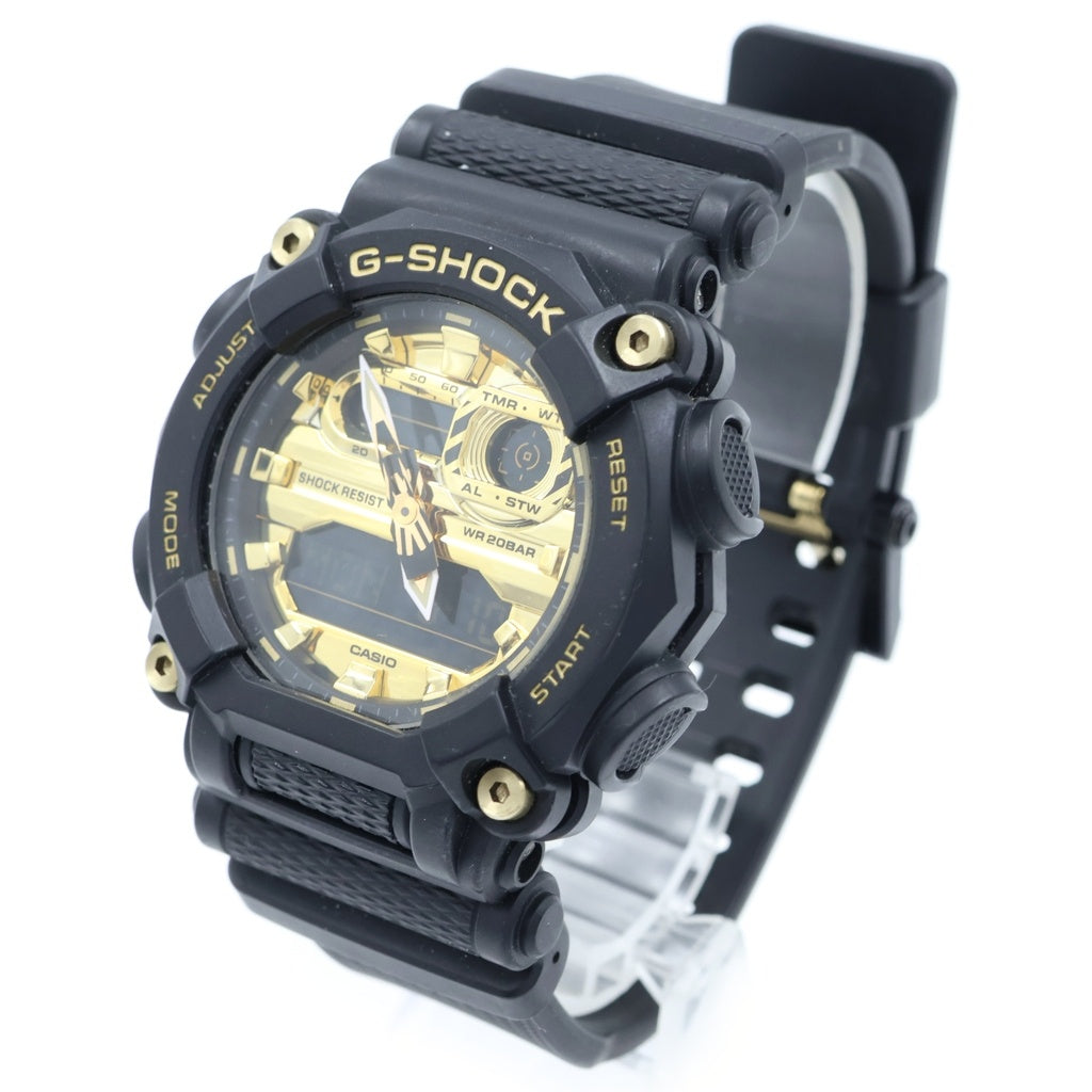 CASIO(カシオ) GーSHOCK ジーショック ゴールド文字盤 デジタル SSxラバー/QZ GA-900AG