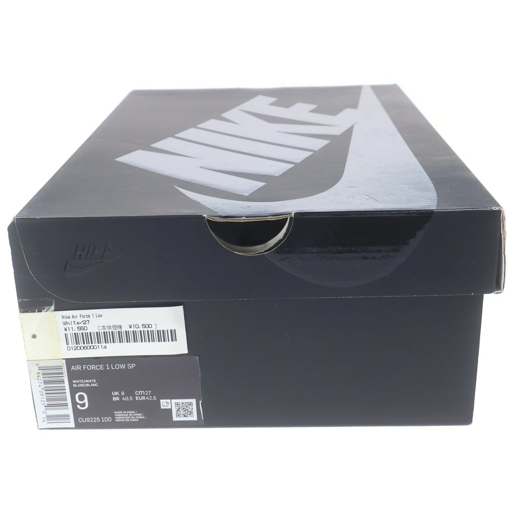 NIKE(ナイキ) ×Supreme Air Force 1 Low シュプリーム エアフォース1 ローカットスニーカー ホワイト US9/27cm CU9225-100