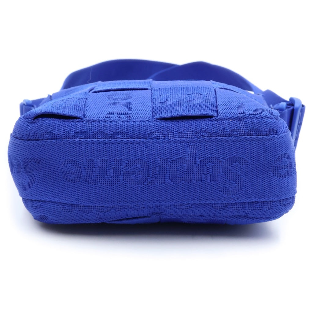SUPREME(シュプリーム) 24SS Woven Shoulder Bag ロゴ ウーブン ショルダーバッグ ブルー