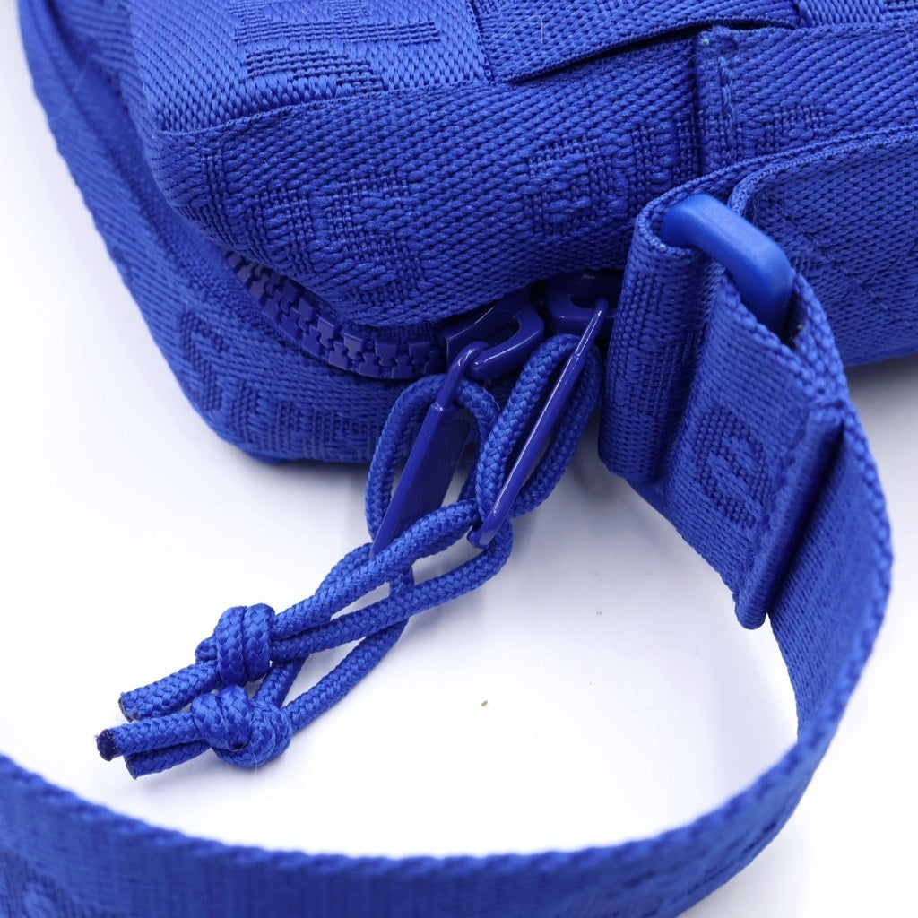 SUPREME(シュプリーム) 24SS Woven Shoulder Bag ロゴ ウーブン ショルダーバッグ ブルー