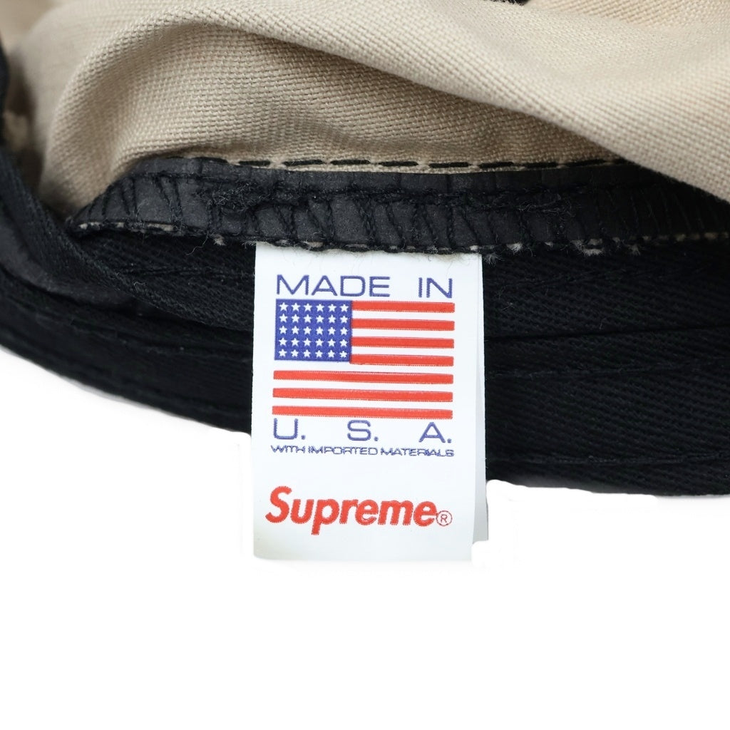 SUPREME(シュプリーム) 23SS lasered twill camp capb ボックスロゴ キャンプ キャップ 帽子 ベージュ