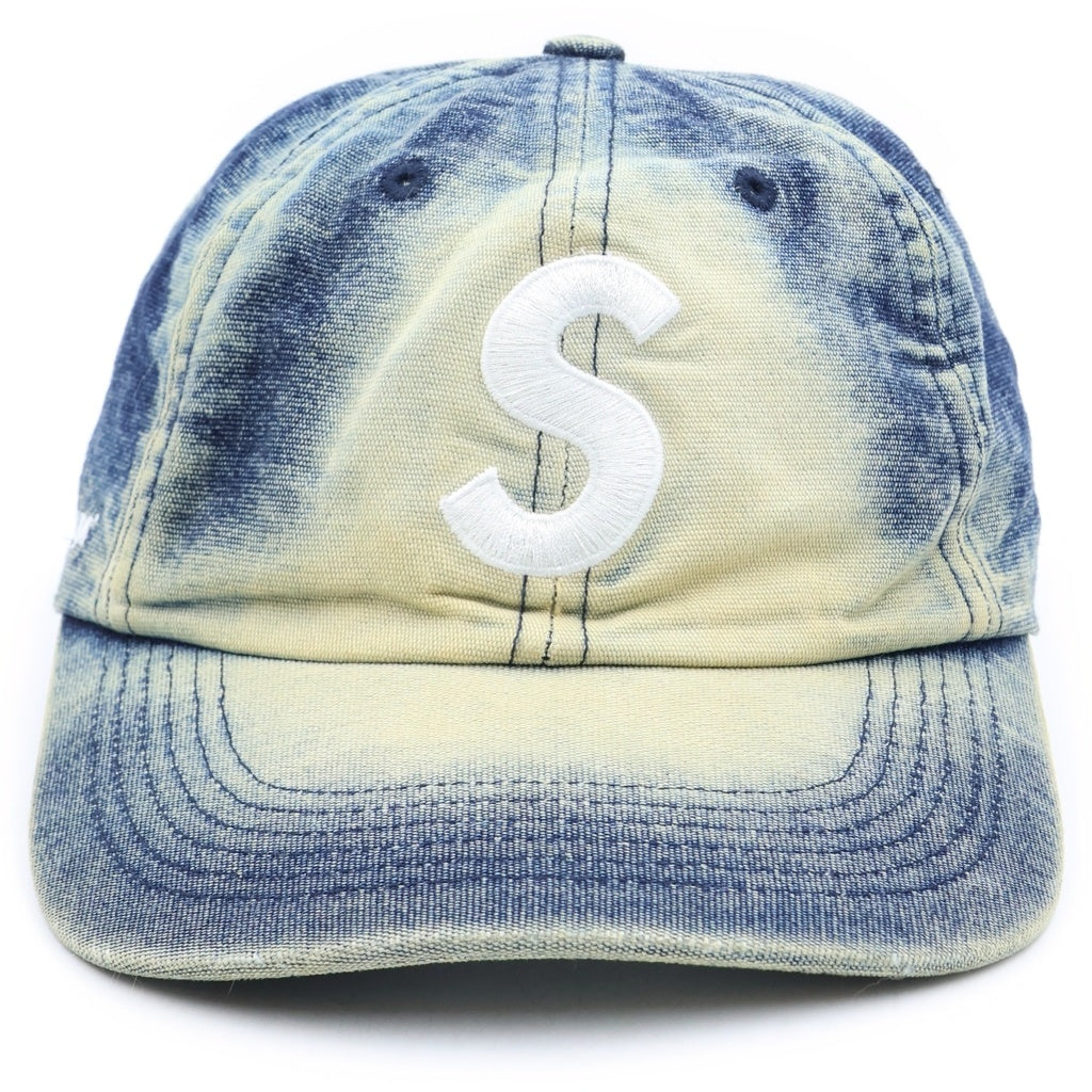 SUPREME(シュプリーム) 25SS Cordura Denim S Logo 6-Panel ロゴ刺繍 キャップ 帽子 インディゴ